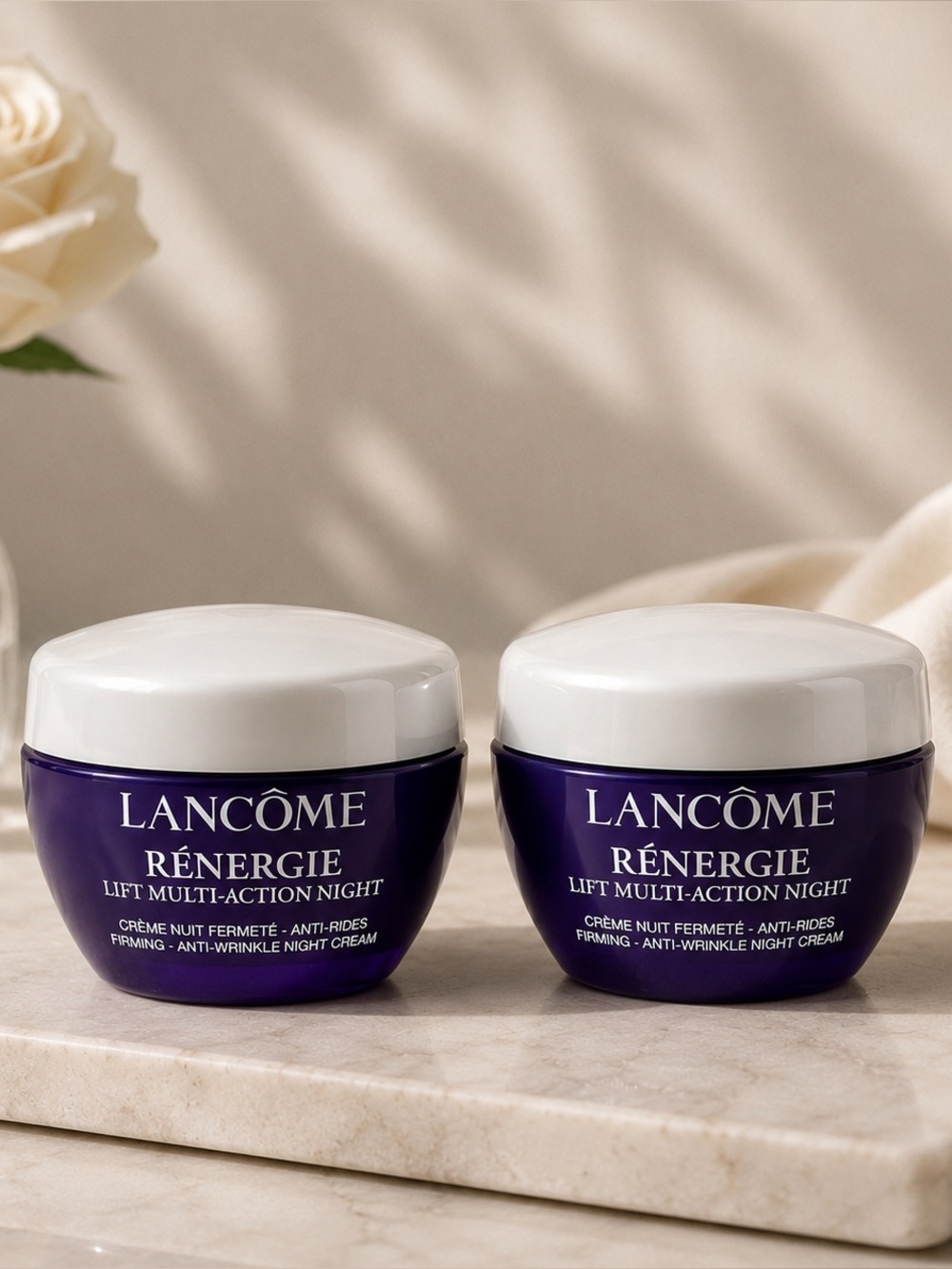 Lancome Renergie Lift multi-action Night skincare set x2